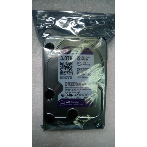 WD 3.5 3TB Purple Sata HDD